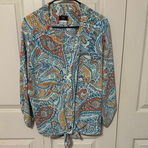 Paisley Print Women's Blouse